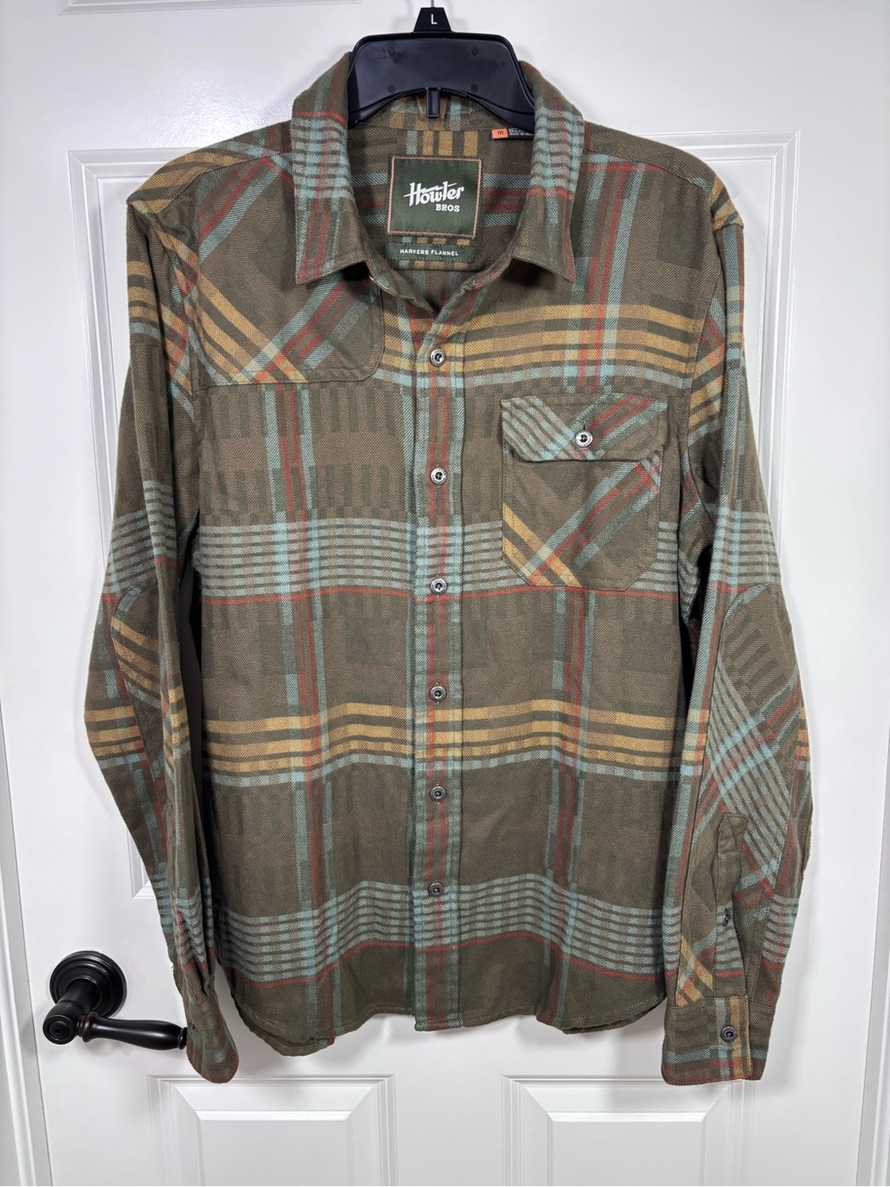 Howler Brothers Harper’s Flannel Plaid Long Sleeve Button Up Shirt Men’s M